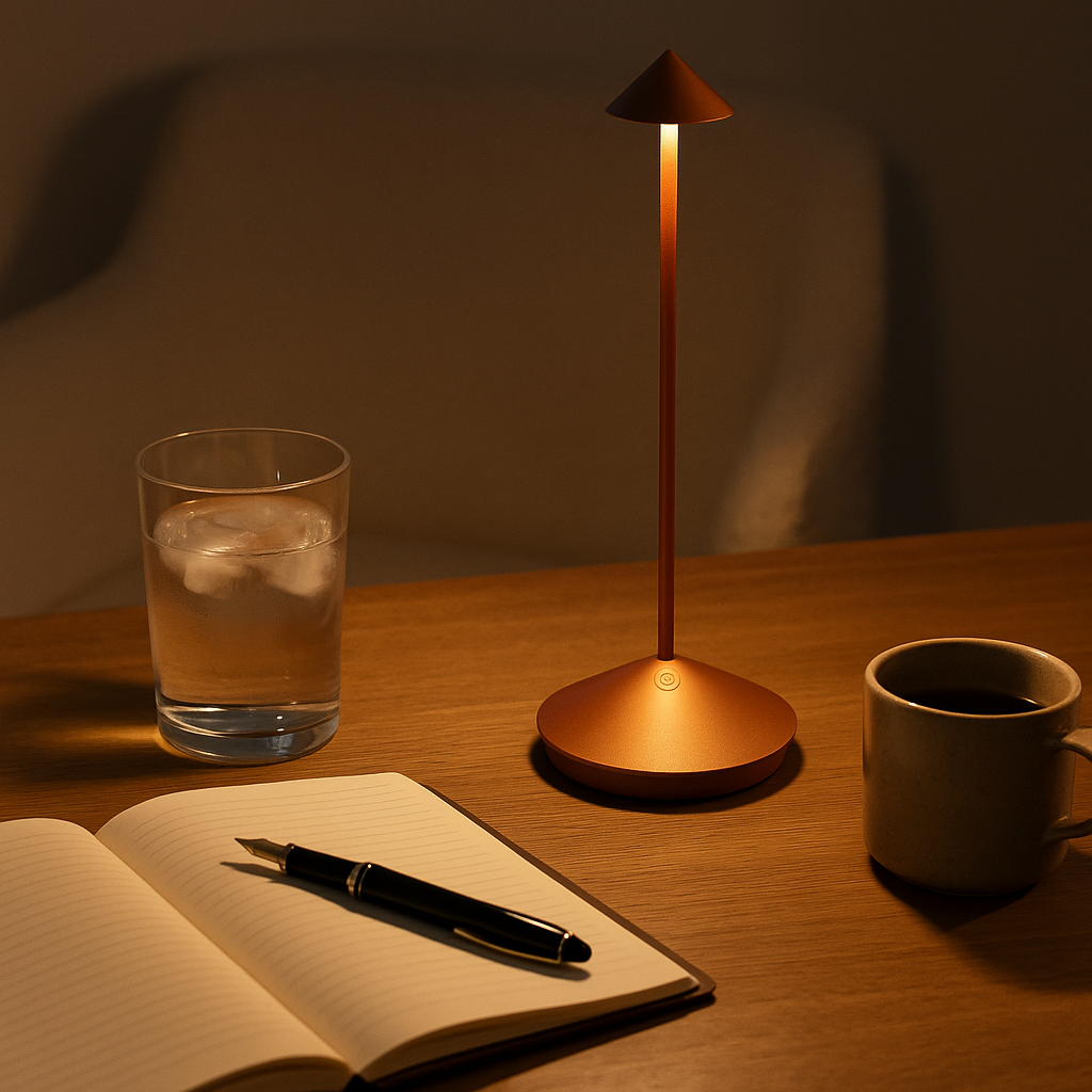 Rechargeable LED Table Lamp - Dimmable Indoor Outdoor Light